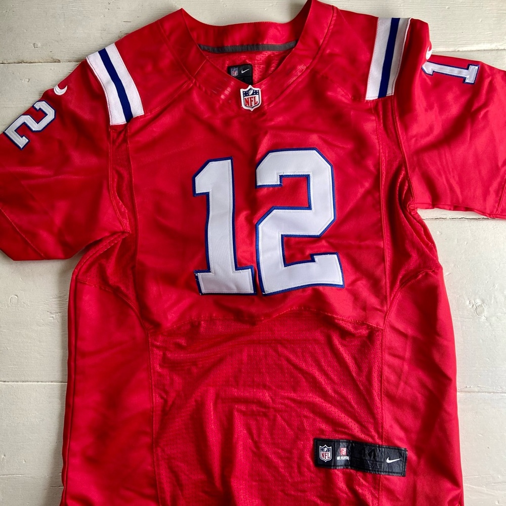 Tom Brady New England Patriots Red Nike Game Jersey